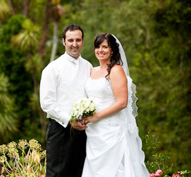 Bride and Groom at Melrose House